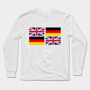 German and United Kingdom Flag x2 Long Sleeve T-Shirt